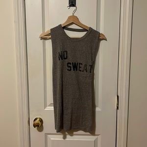 No Sweat Workout Backless Tee